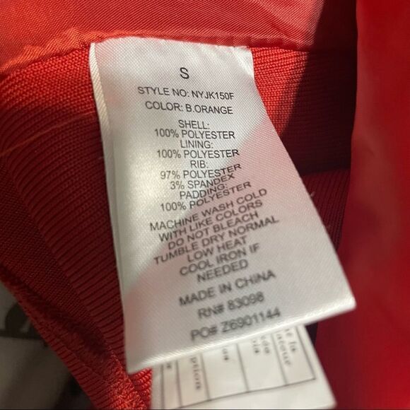 CI Sono Los Angeles Burnt Orange Quilted Puffer Jacket Size Small - Picture 8 of 12